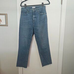 LOFT curvy straight crop jeans size 28/6